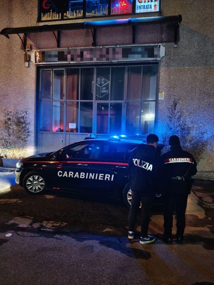 L’intervento dei carabinieri a Clusone