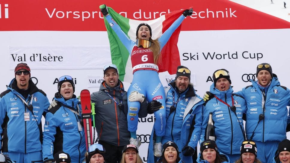 Sofia Goggia: la gioia dopo la vittoria
