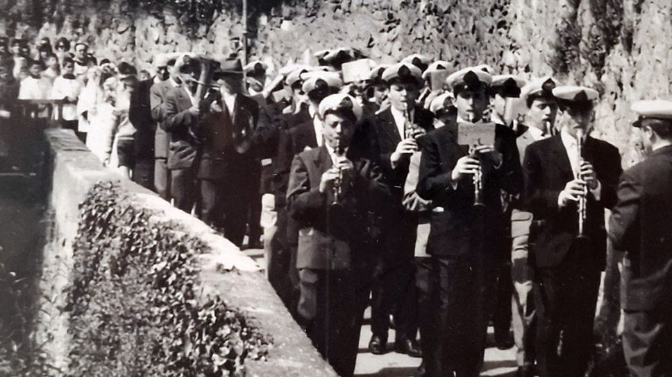Il Corpo musicale di Costa Volpino in una foto storica