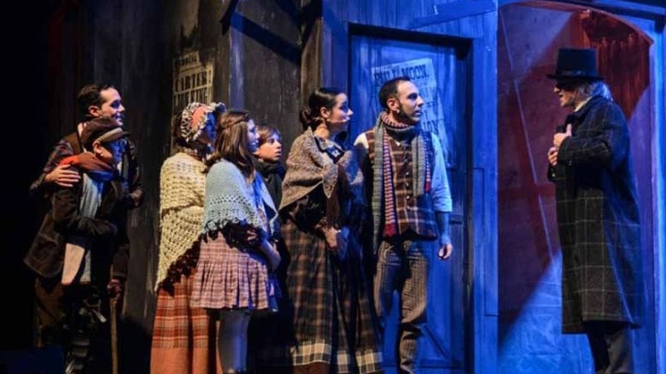 Un momento del musical «A Christmas Carol» di Melina Pellicano