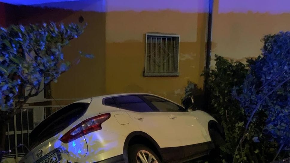 L’auto coinvolta nell’incidente