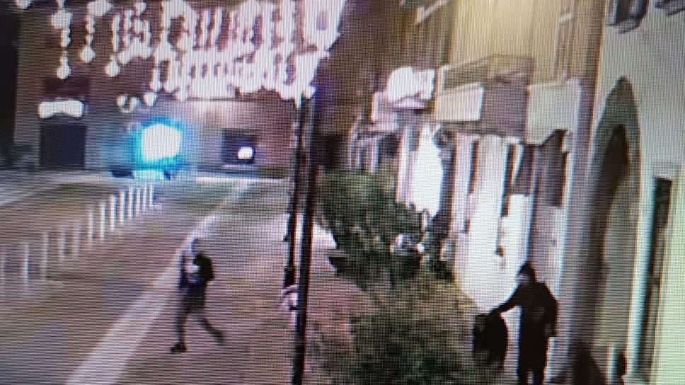 Un frame delle riprese delle telecamere