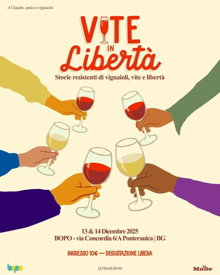 «Vite in libertà» al Bopo di Ponteranica il festival dei vignaioli indipendenti