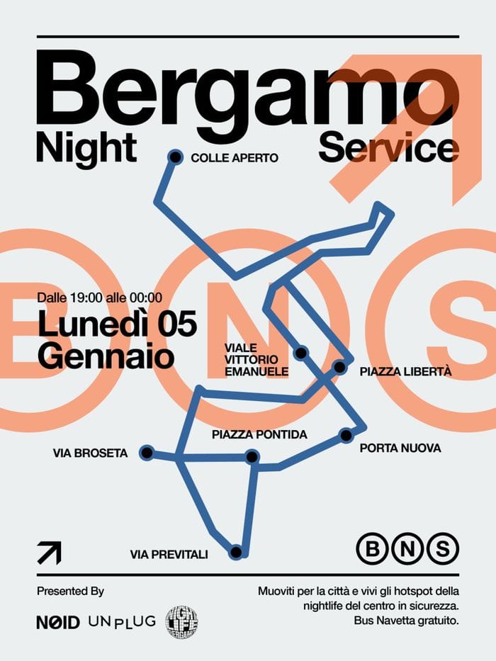 Bergamo Night Service, la locandina
