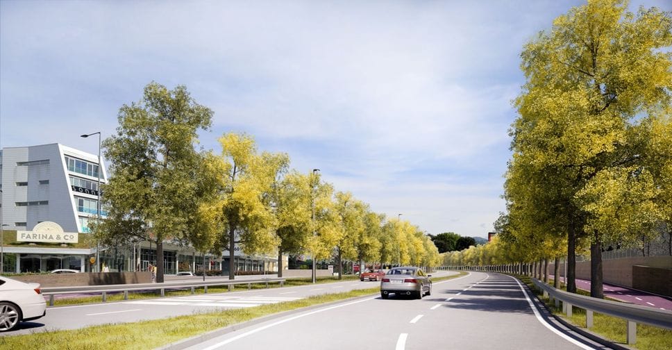 Via Autostrada diventerà un viale alberato
