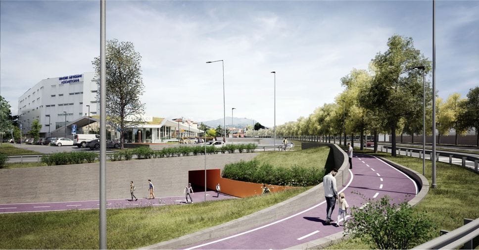 Il sottopasso e la nuova pista ciclopedonale: ecco come saranno