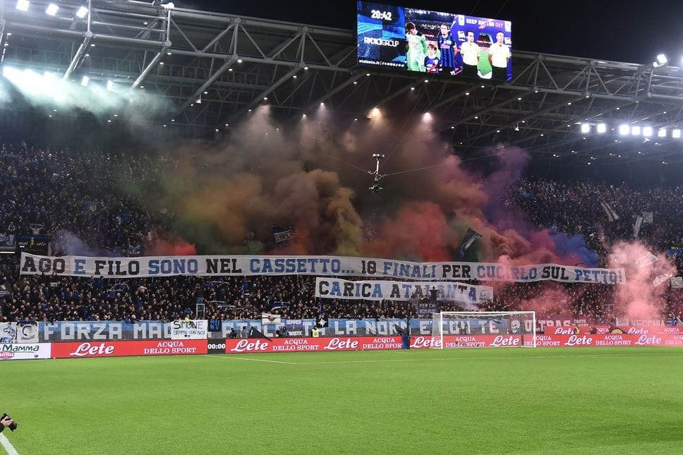 La coreografia per Atalanta-Inter, sognando la corsa Scudetto
