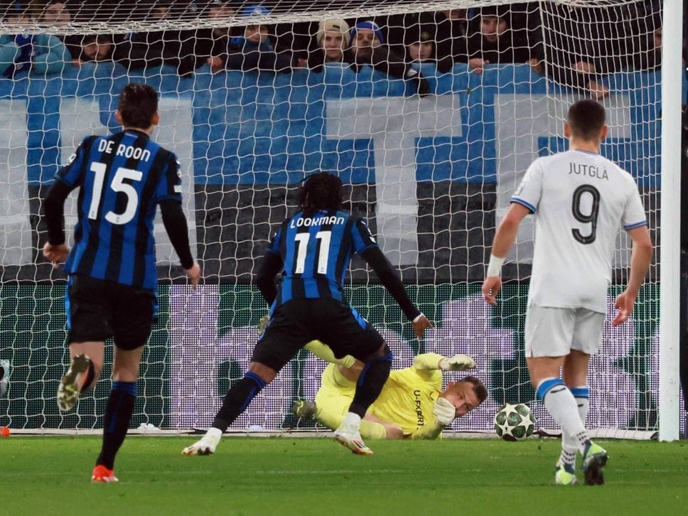 Il rigore fallito da Lookman