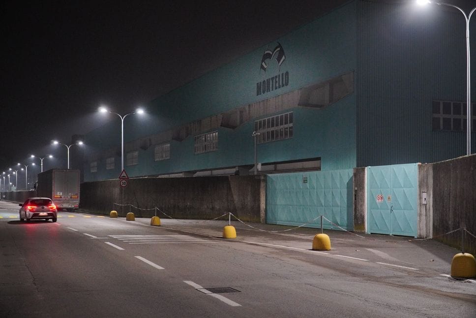 L’esterno della Montello spa dove mercoledì 3 dicembre  si è verificato l’infortunio che ha causato la morte di Mohssine Ghouati