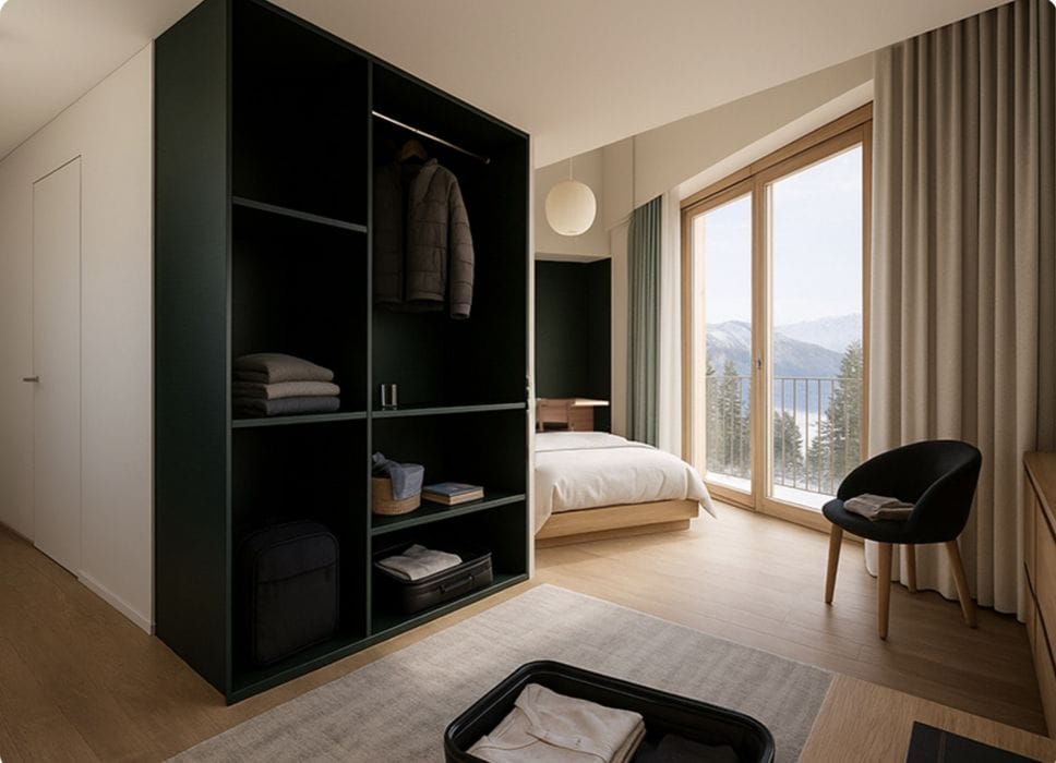 Il rifugio «Plan del Sole» a Polzone di Colere è pronto a diventare il nuovo albergo «Colere 1600 by Cloud 7 Hotels»: ecco come vengono presentate le stanze