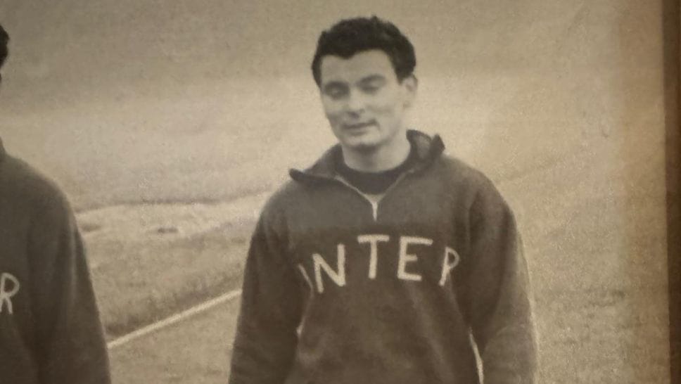 Ginetto Zambaiti giovane calciatore con la divisa dell’Inter