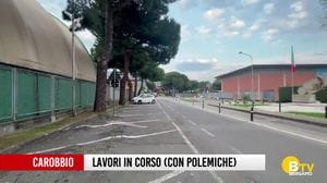 A Carobbio degli Angeli lavori in corso, con qualche polemica