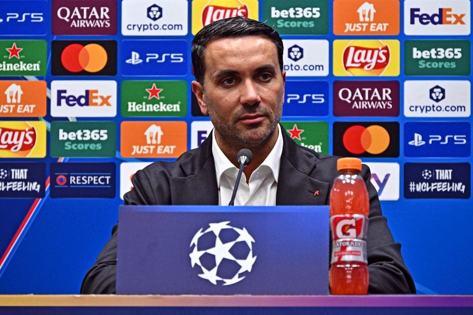 Raffaele Palladino during durante la conferenza stampa pre Champions