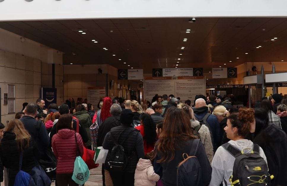 WinterPark_ la folla all’ingresso