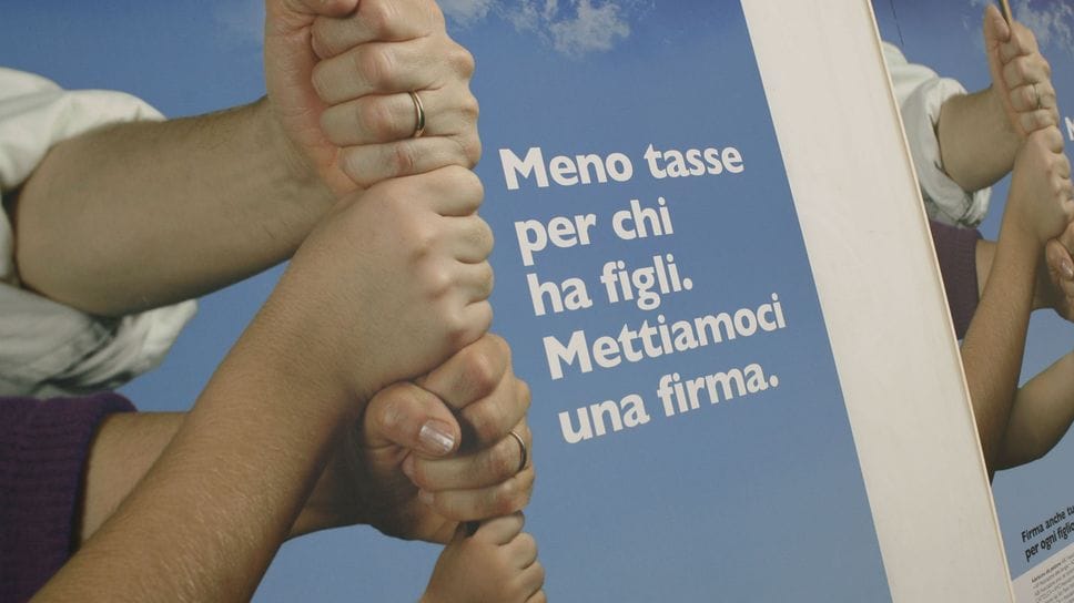 Il manifesto di una campagna per un fisco a misura di famiglia
