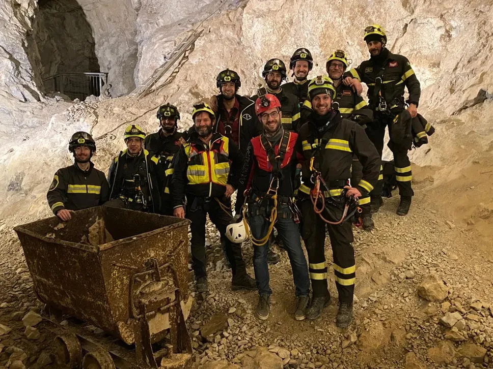 Foto di gruppo durante l’esercitazione