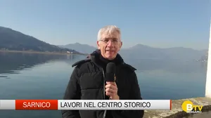 Lavori in corso nel cuore di Sarnico