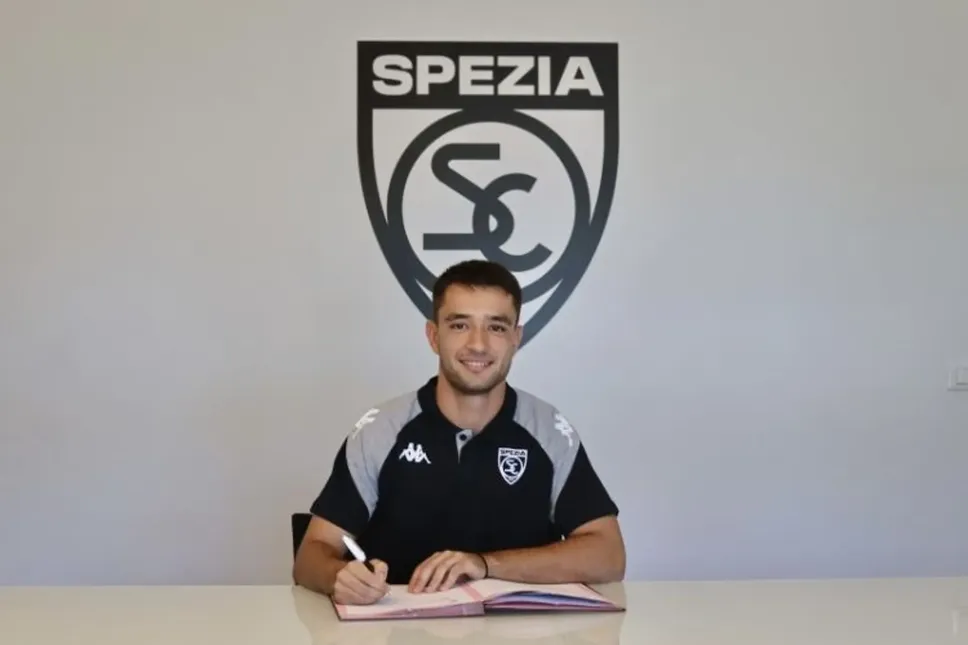 Vanja Vlahovic, primo giorno da giocatore dello Spezia