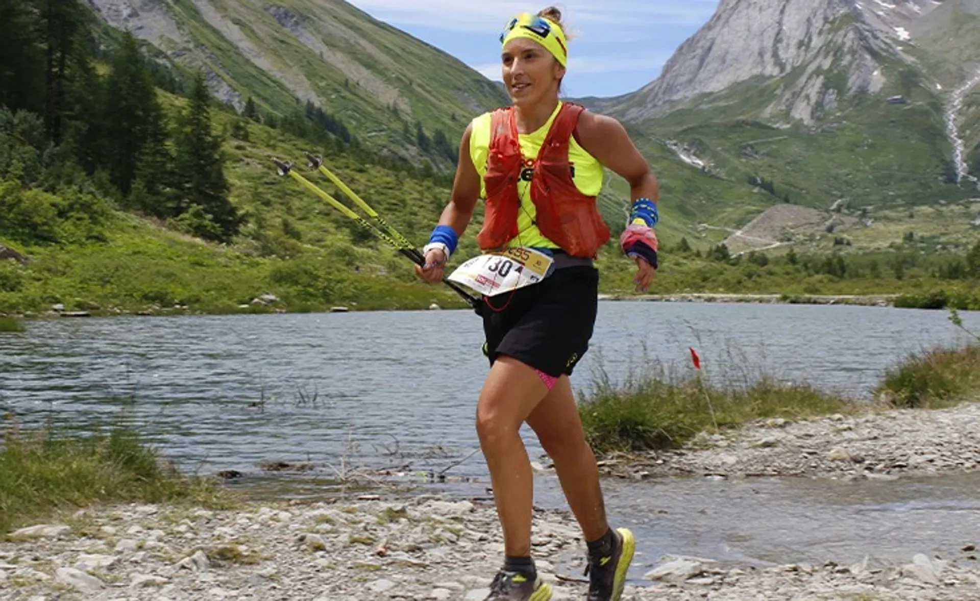 Melissa Paganelli impegnata nel Tor des Géants