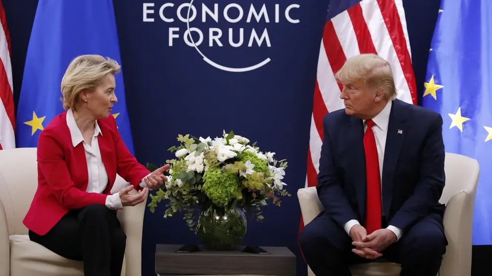 Trump con Ursula von der Leyen