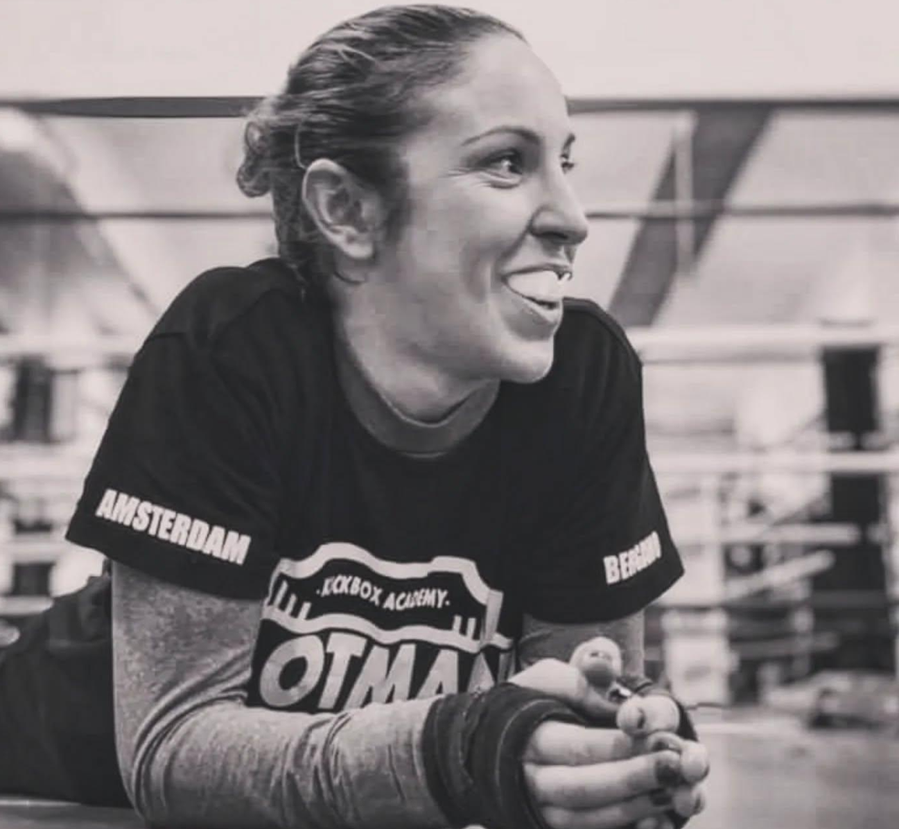Melissa Paganelli sul ring dopo un allenamento