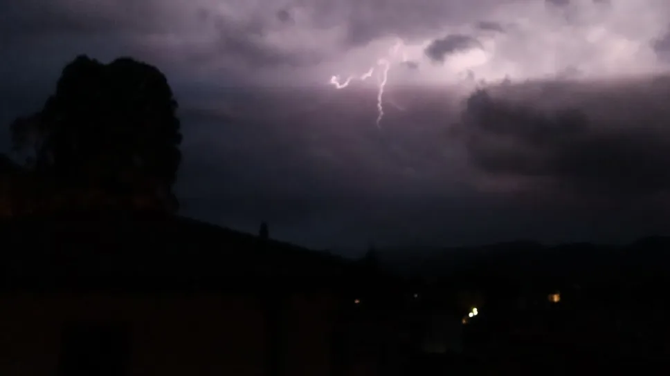 I fulmini nella notte a Clusone
