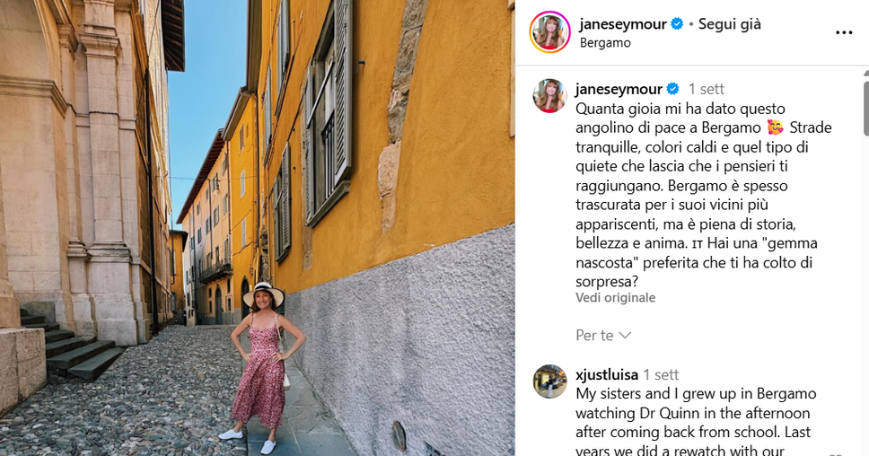 Il post su Instagram Il post su Instagram