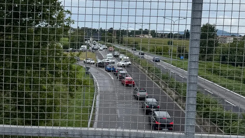 L’incidente sulla statale 671 all’altezza di Treviolo