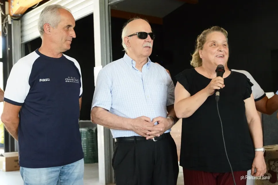 Marianna alla festa dei 40 anni di Omero