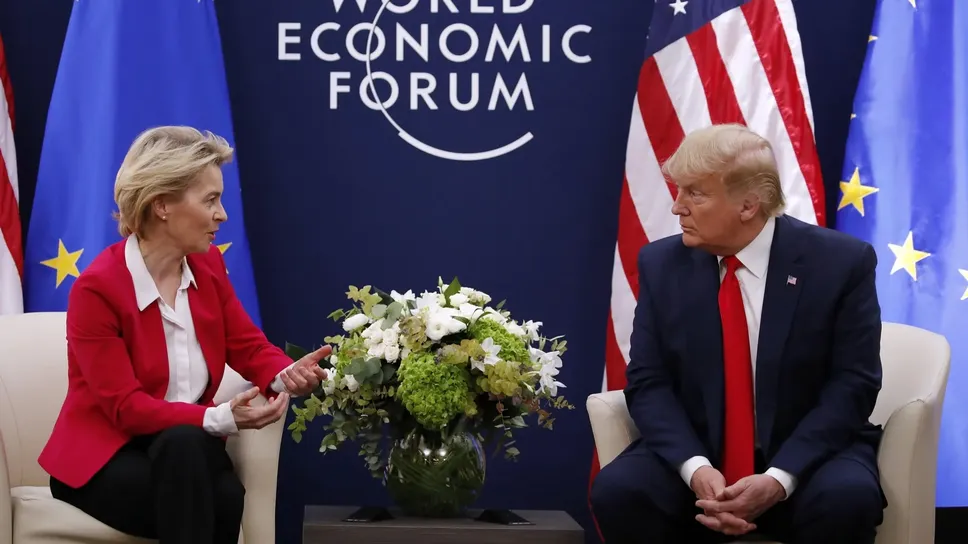 Ursula von der Leyen e Donald Trump