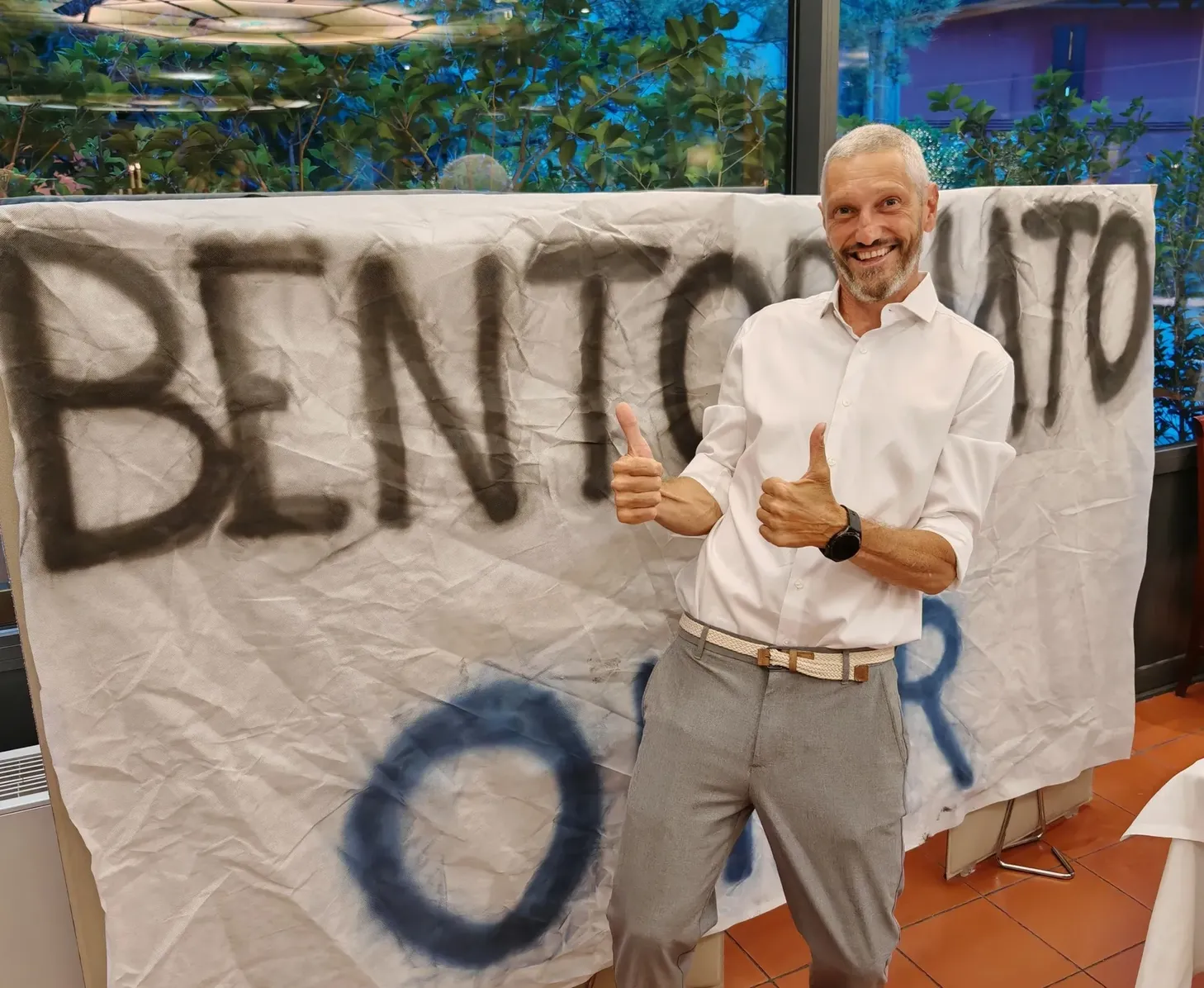 Omar Fantini accolto a Bergamo dopo L’Isola dei Famosi