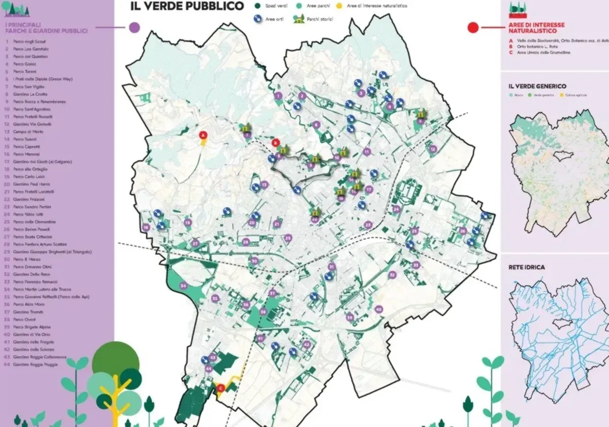 La mappa di «Bergamo verde»