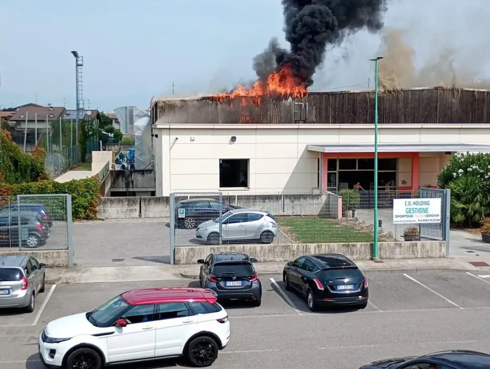 L’incendio a Ghisalba