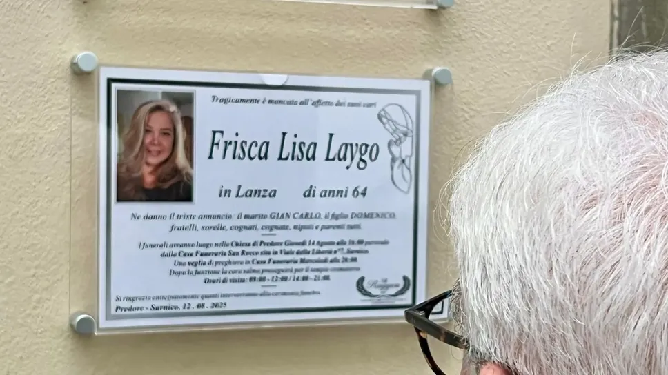 Domani in parrocchiale i funerali di Frisca Lisa Laygo
