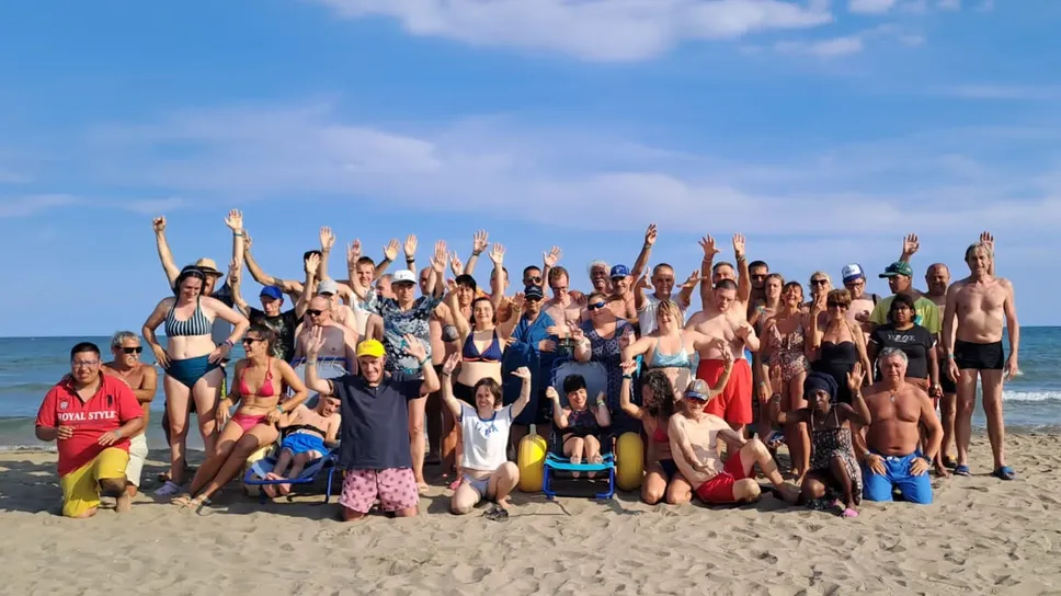 Allegria durante una vacanza al mare