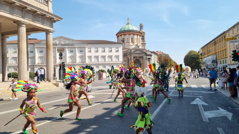Festa per l’Asssunta dei boliviani a Bergamo