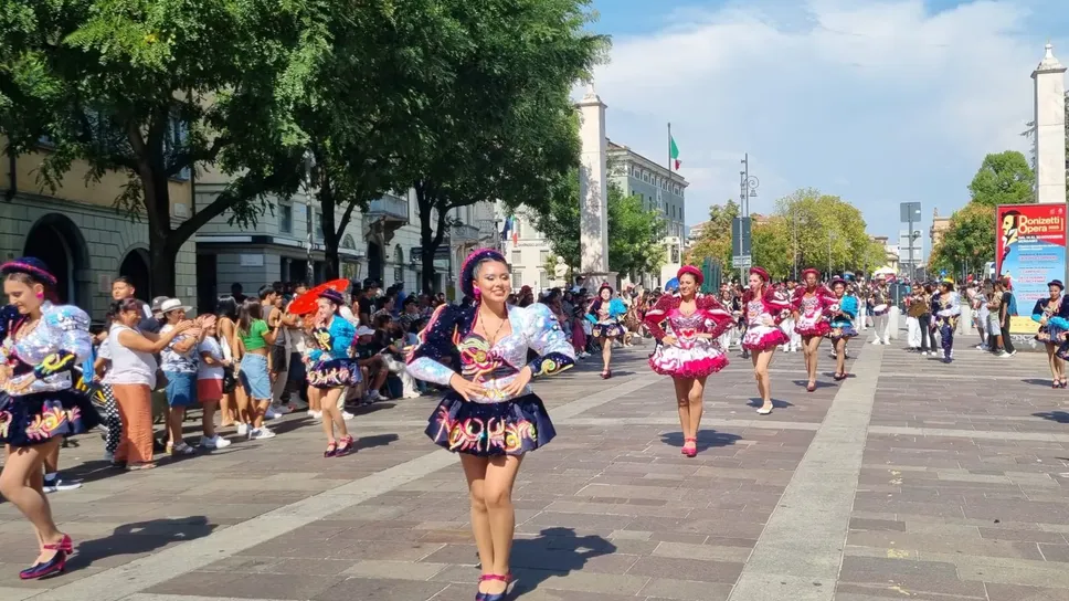 Festa dei boliviani a Bergamo