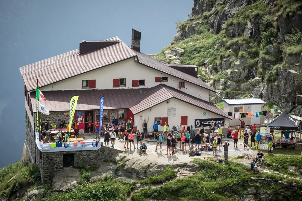 Il rifugio Coca durante l’Orobie Skyraid