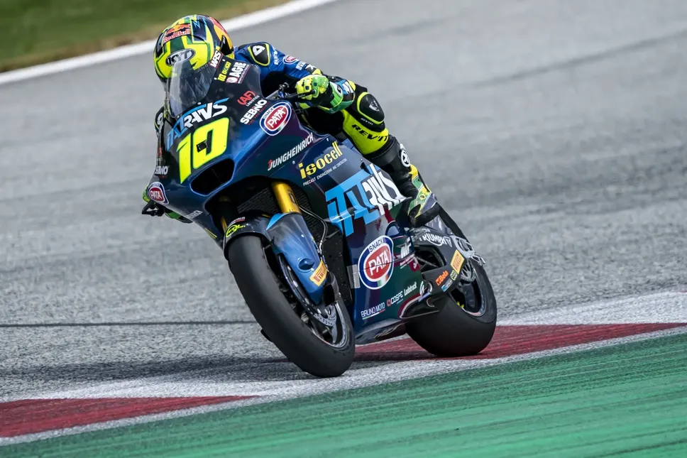 Diogo Moreira in azione sul circuito austriaco di Spielberg