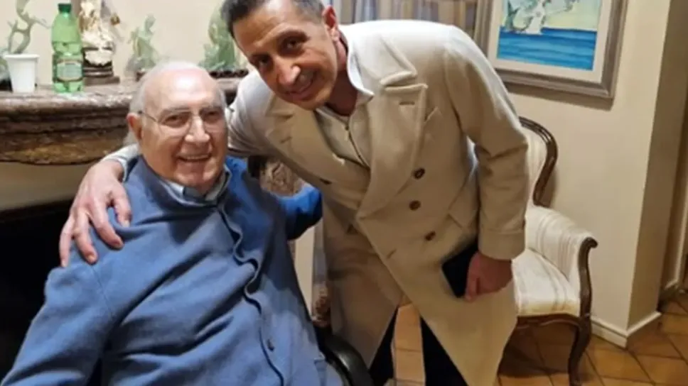 Il dentista Giovanni Macrì con Pippo Baudo