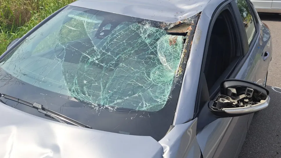 La Opel Corsa coinvolta nell’incidente