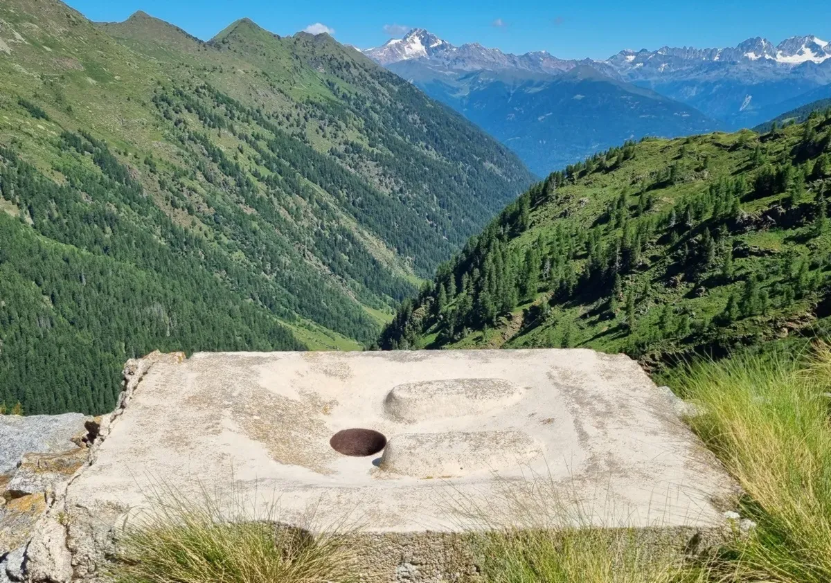 La turca a cielo aperto presso il rifugio Caprari