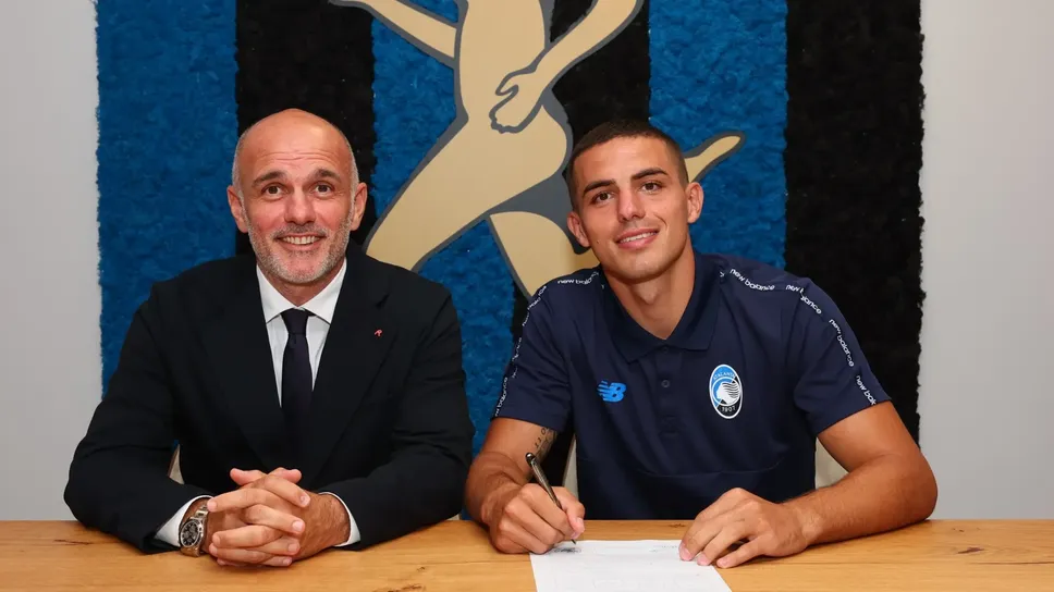 Luca Percassi con Krstović