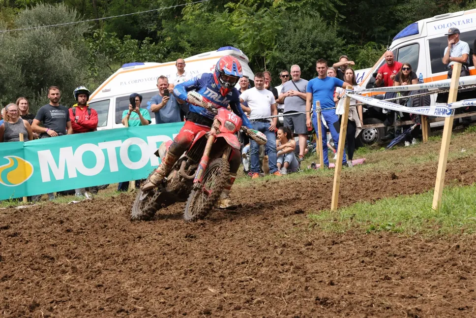Il bergamasco Manolo Morettini durante la Sei Giorni di enduro