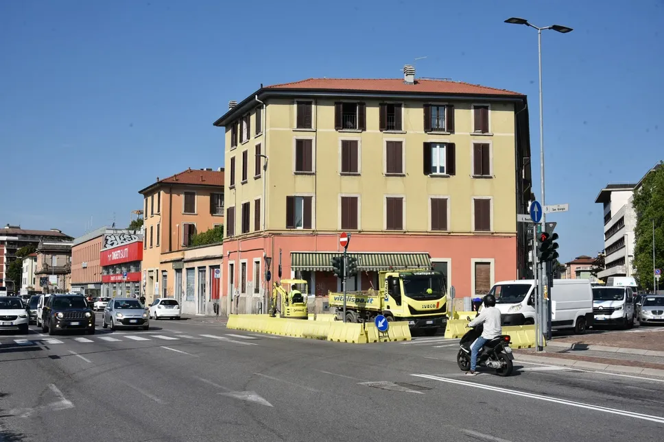 Il cantiere in via San Giorgio