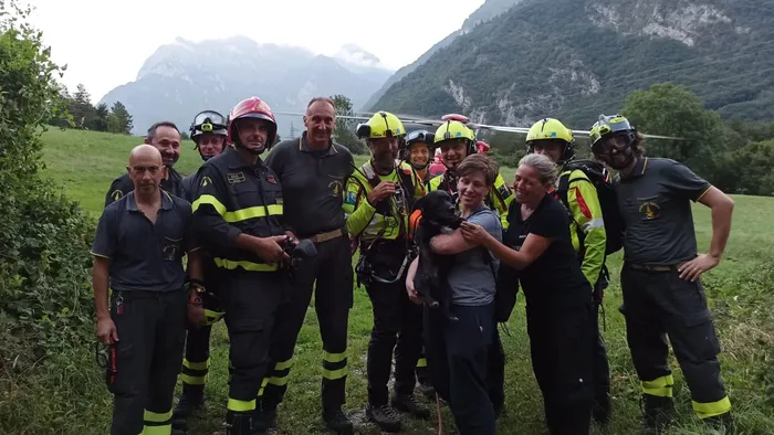 Ardesio, i pompieri e il «fiuto» del drone laser salvano il cane Boss Ardesio, i pompieri e il «fiuto» del drone laser salvano il cane Boss