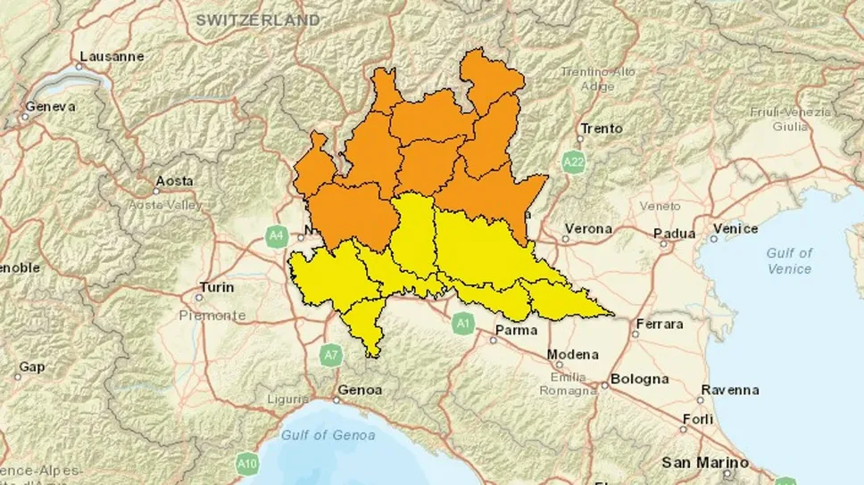 Allerta arancione sulla regione Lombardia per la giornata del 28 agosto Allerta arancione sulla regione Lombardia per la giornata del 28 agosto
