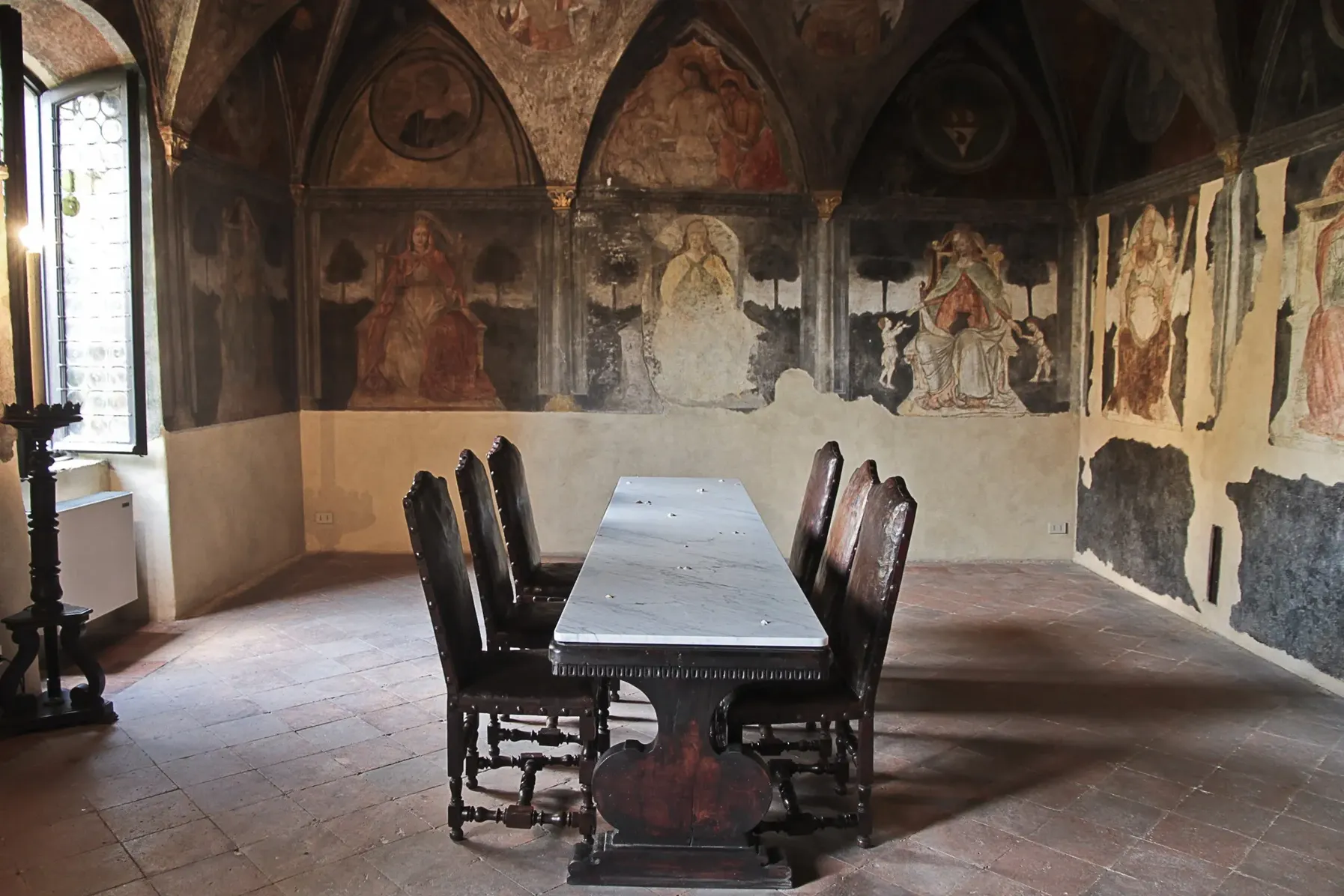 Il salone del Luogo Pio Colleoni