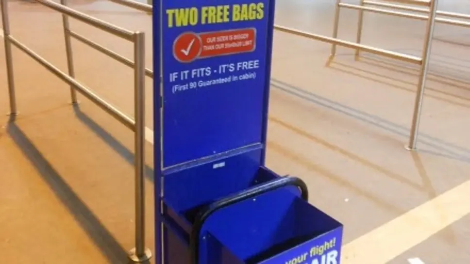 Un misuratore Ryanair Un misuratore Ryanair