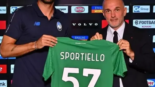Marco Sportiello e Luca Percassi ieri a Zingonia